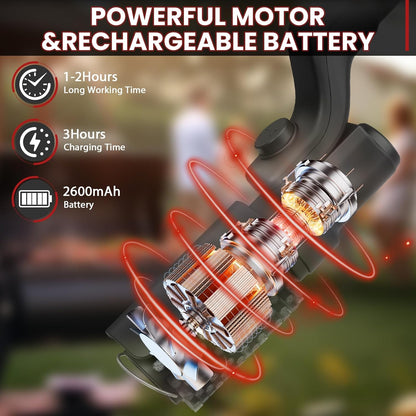 GrillHawk™ Electric Brush - Cordless Electric BBQ Grill Cleaner – Double Head, USB Rechargeable, Powerful Motor!